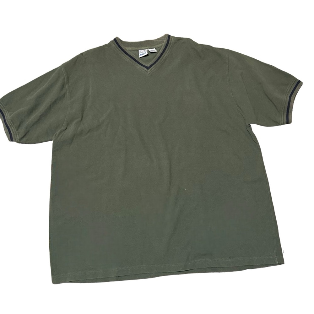 Vintage 90's Y2K Utility Mens 2XL Army Green Blank V Neck Skater Grunge XXL